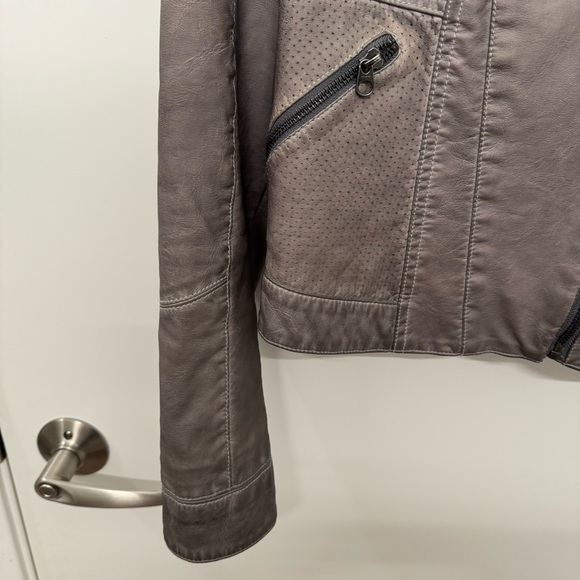 Anthropologie Hei Hei Faux Leather Moto Jacket - Picture 2 of 7